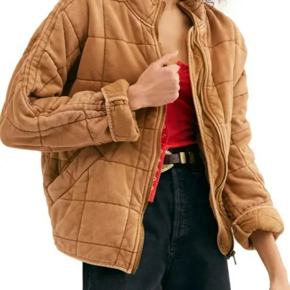 NWT Free People Dolman Quilted Knit Jacket Large X-Large - Picture 3 of 6